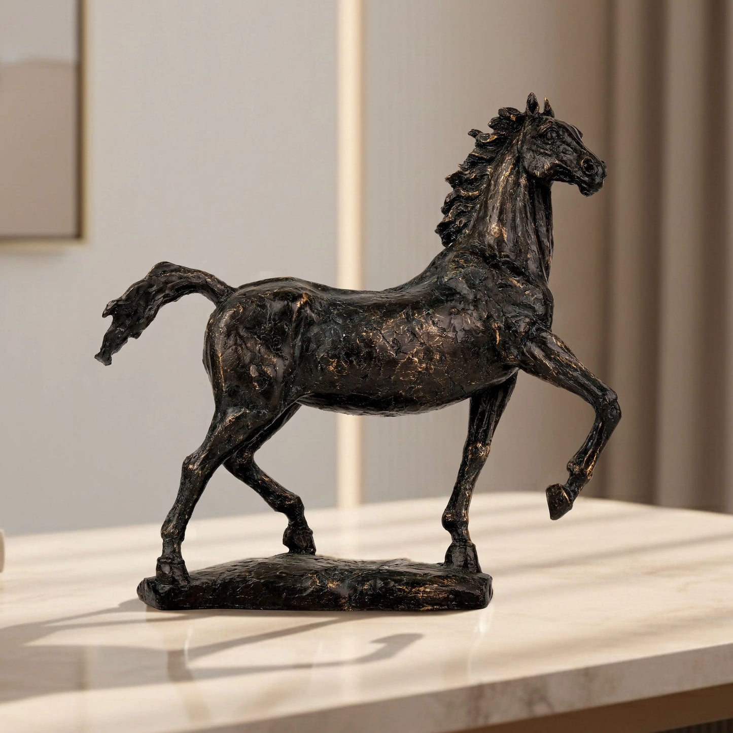 On a Dancing Trot - Horse Figurine