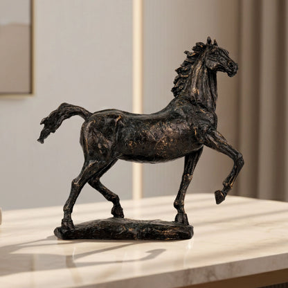 On a Dancing Trot - Horse Figurine
