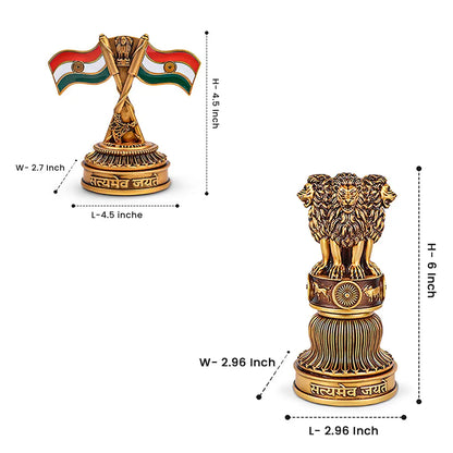 Ashok Stambh and Indian National Flag Combo Artarium