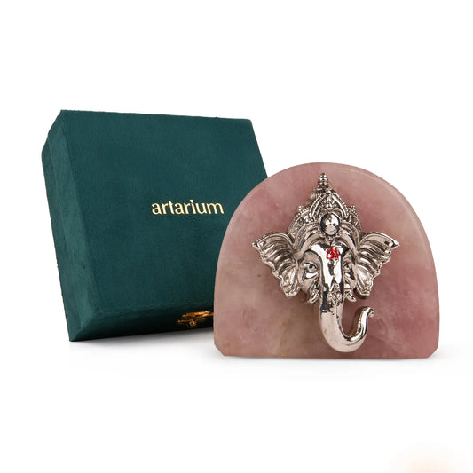 Vakratunda: Ganesha Silver-Plated Idol 