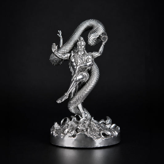 Mystical Shiva Silver Plated Idol 