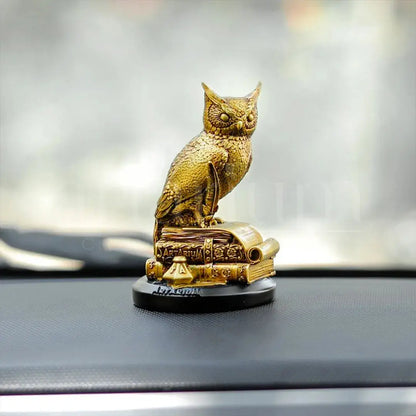 Antique Owl of Wisdom Car Dashboard theartarium