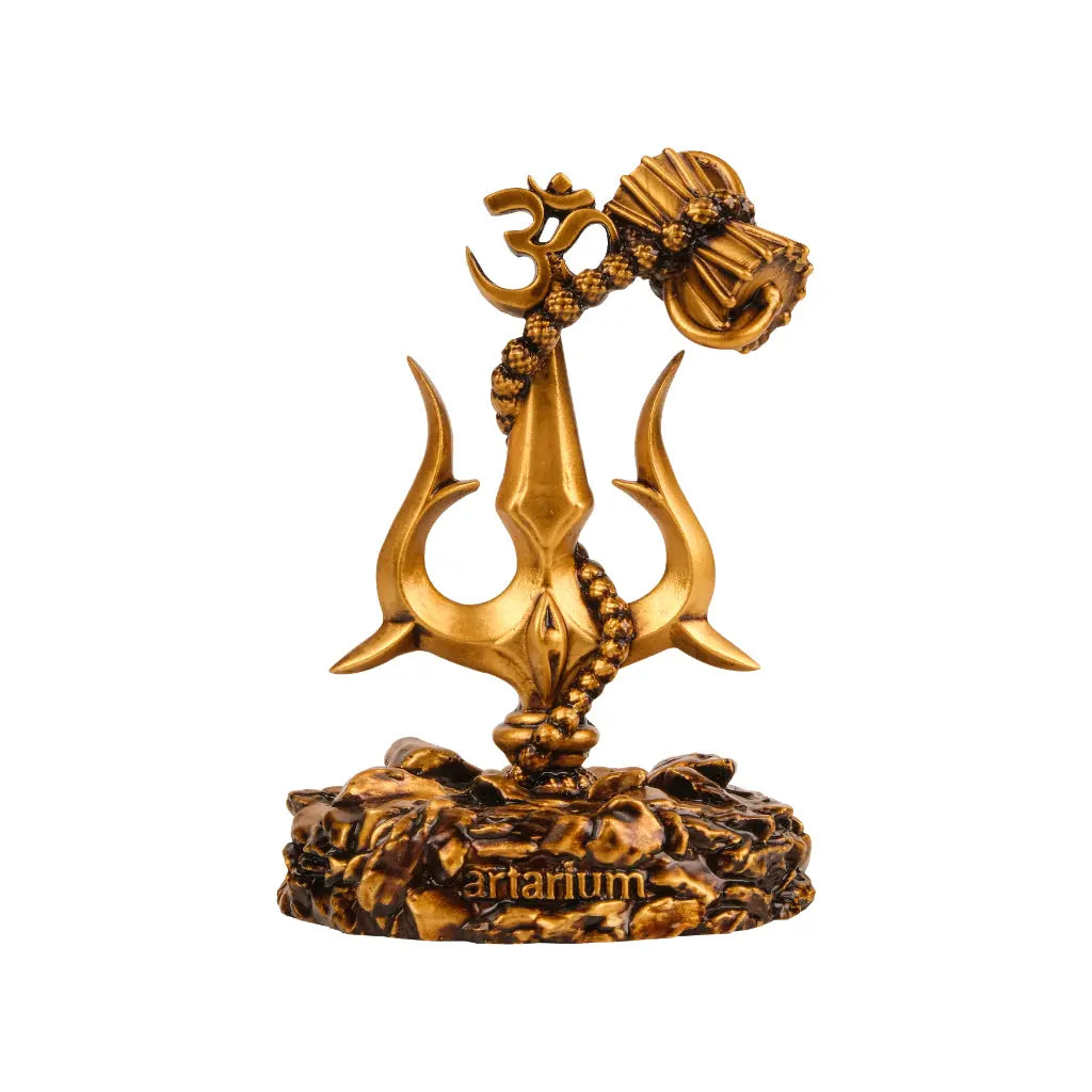 Lord Shiva Trishul With Damru Car Dashboard
