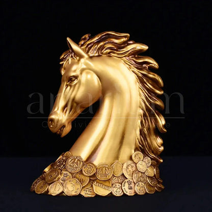 New Coin Horse Head Car Dashboard theartarium