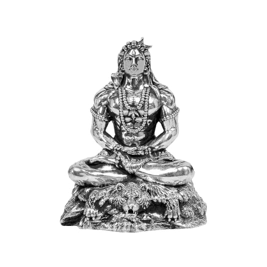 Adiyogi Shiva Statue 999 pure silver (15–25 gm)