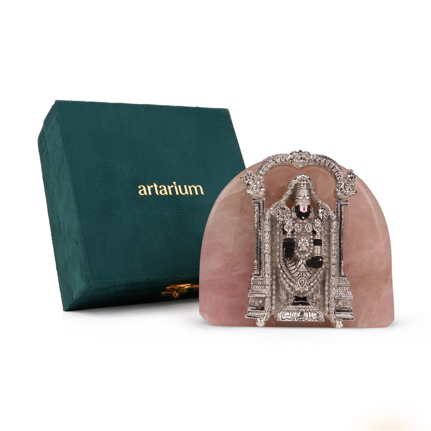 Tirupati Balaji Silver-Plated Idol Artarium