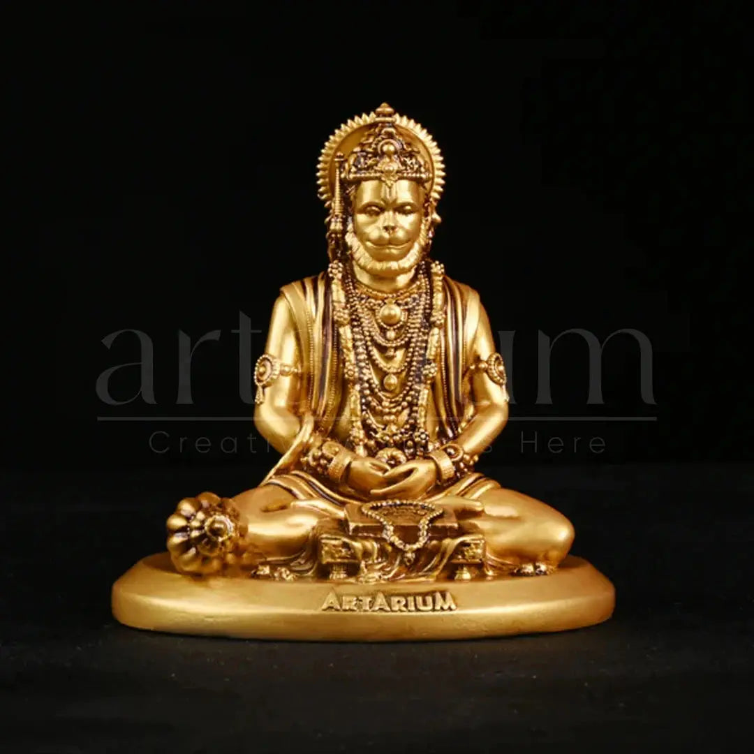 Meditating Hanuman Car Dashboard theartarium