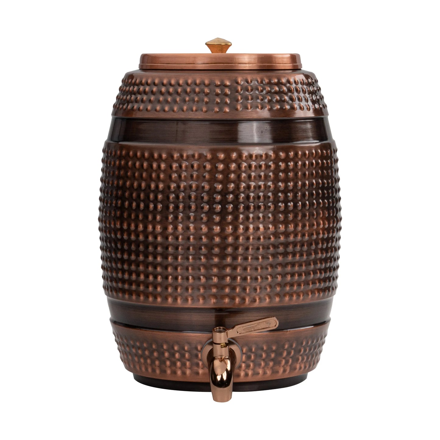 Barrel-Shaped Pure Copper Water Dispenser