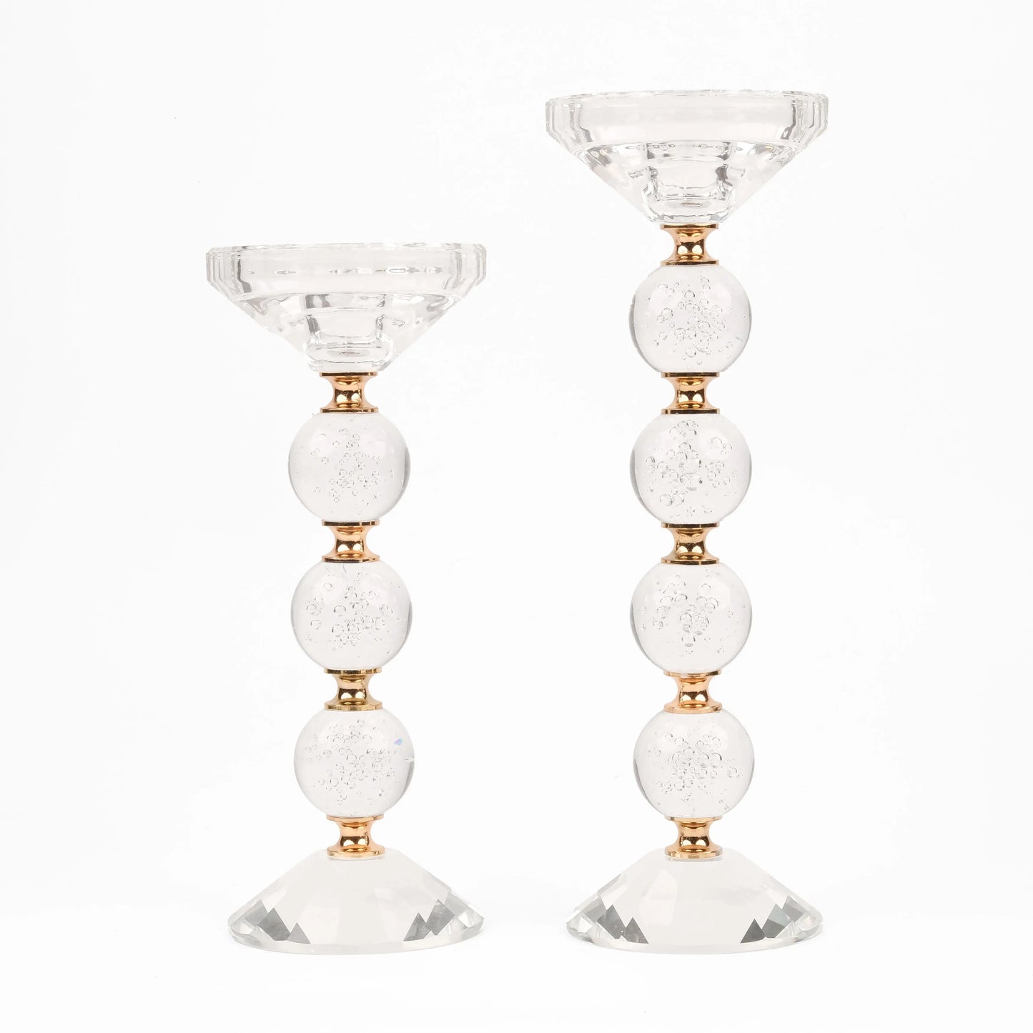 Crystal Orbs - Candle Holder (Set of 2)