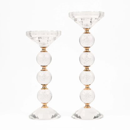 Crystal Orbs - Candle Holder (Set of 2)