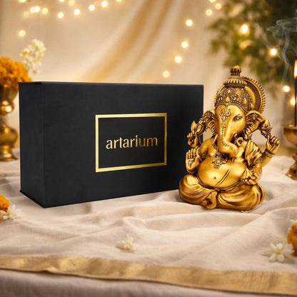 Lord Vighnaharta Ganesha Idol with Gift Box