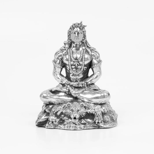 Adiyogi Shiva Statue 40 - 45 gm 999 Silver