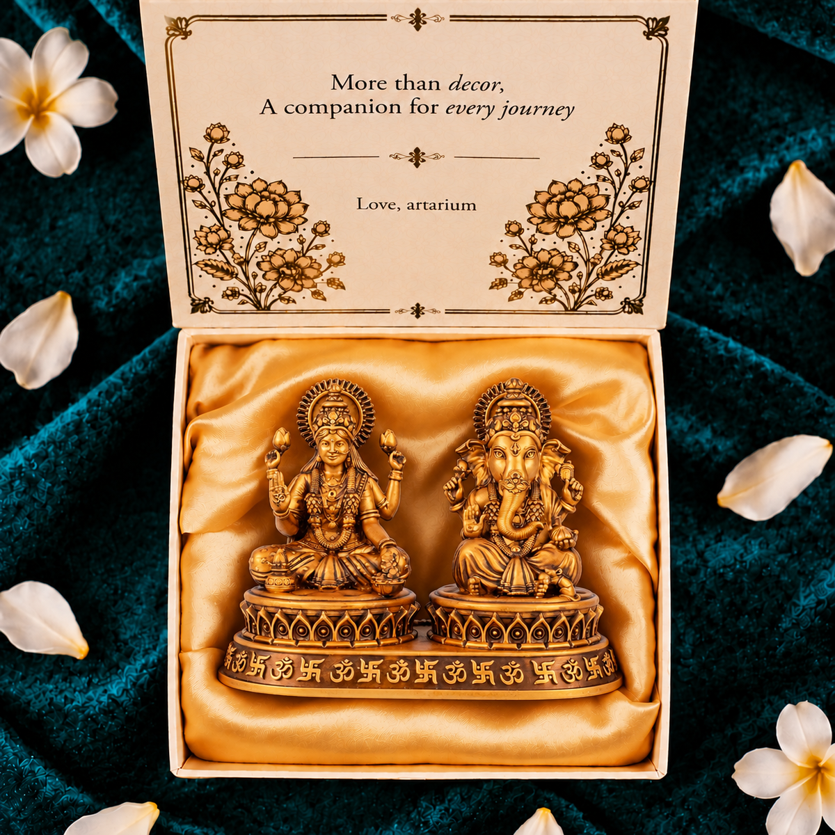 Dhan-Siddhi Laxmi Ganesha Idol With Premium Packaging 