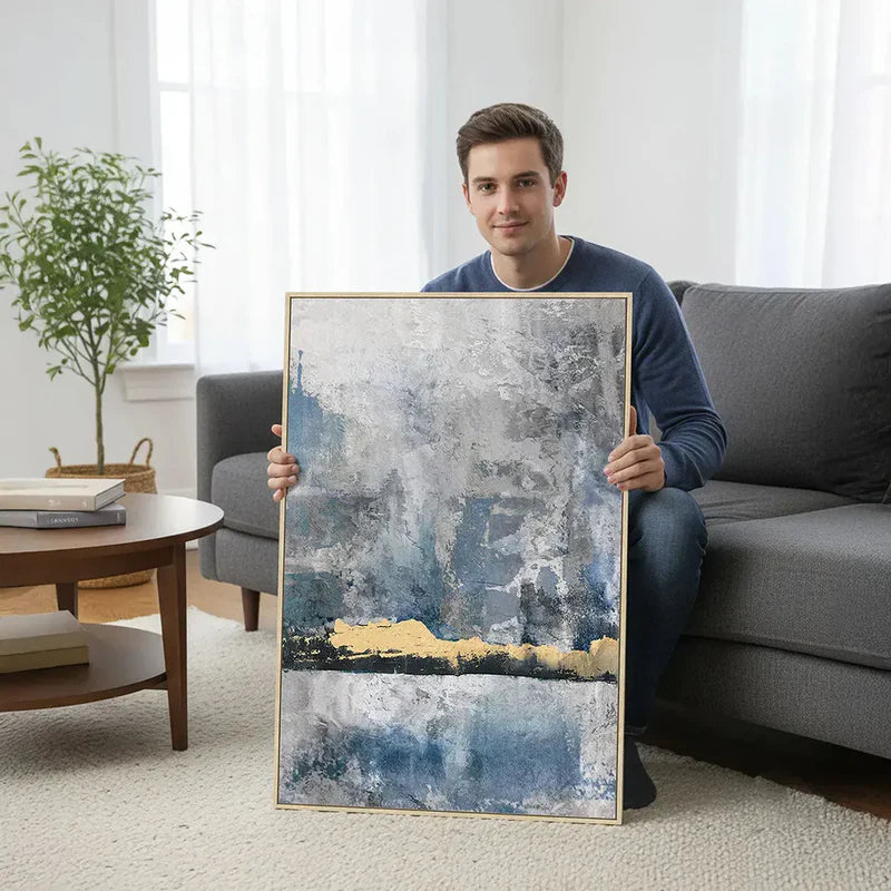Golden Peaks Wall art Painting