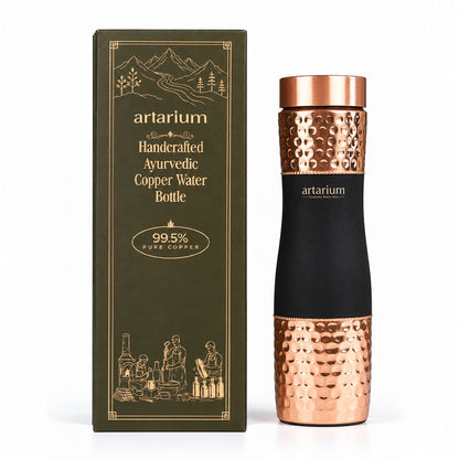 Hammered Copper Bottle with premium packaging 