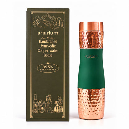 Hammered Copper Bottle with premium packaging 
