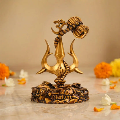 Lord Shiva Trishul With Damru Car Dashboard