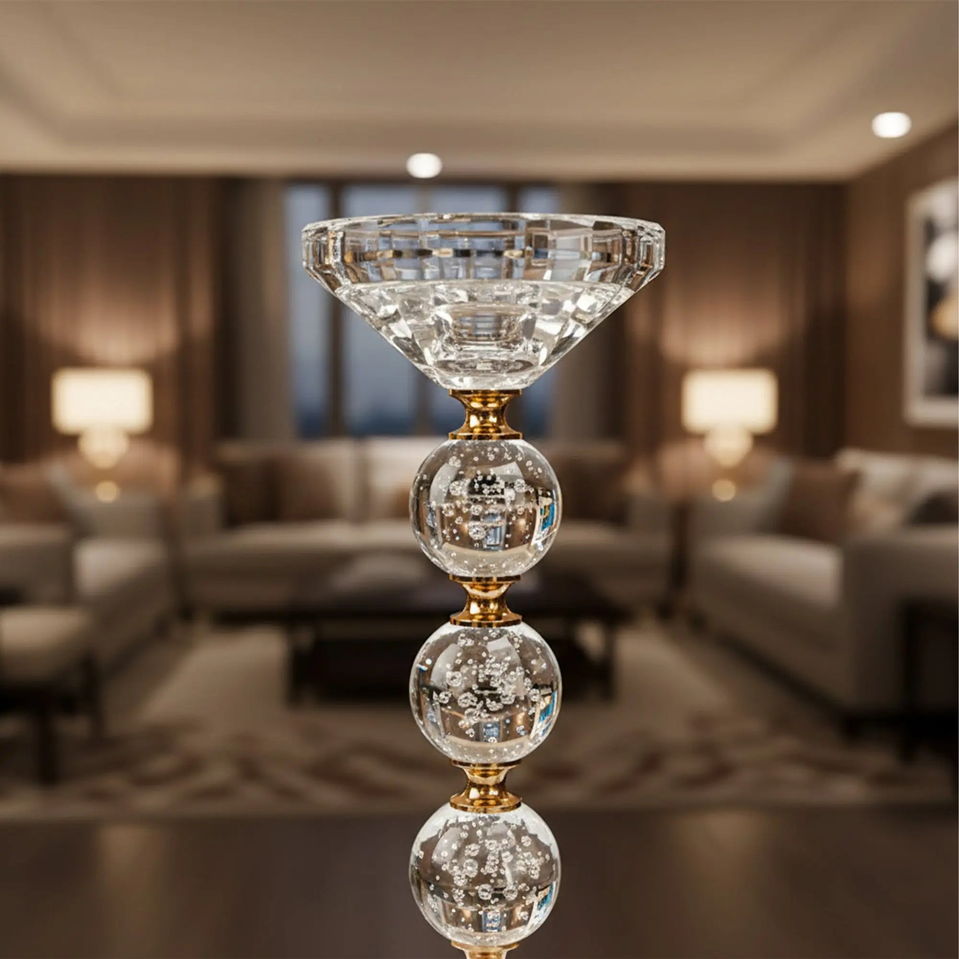 Crystal Orbs - Candle Holder