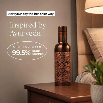 Classic Etch Copper Bottle