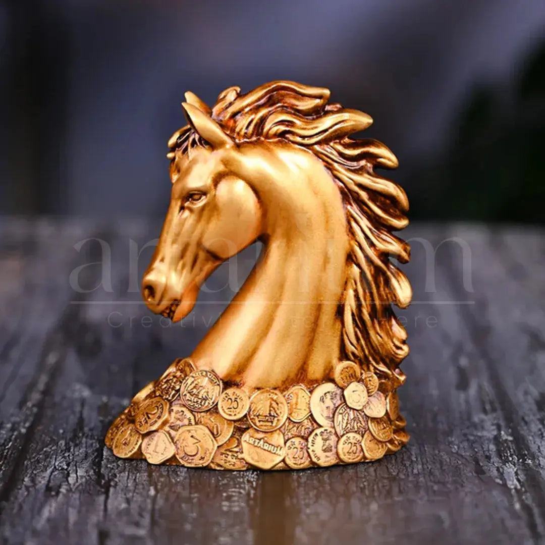 New Coin Horse Head Car Dashboard theartarium