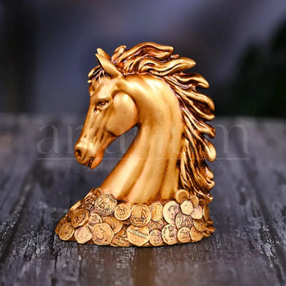 New Coin Horse Head Car Dashboard theartarium