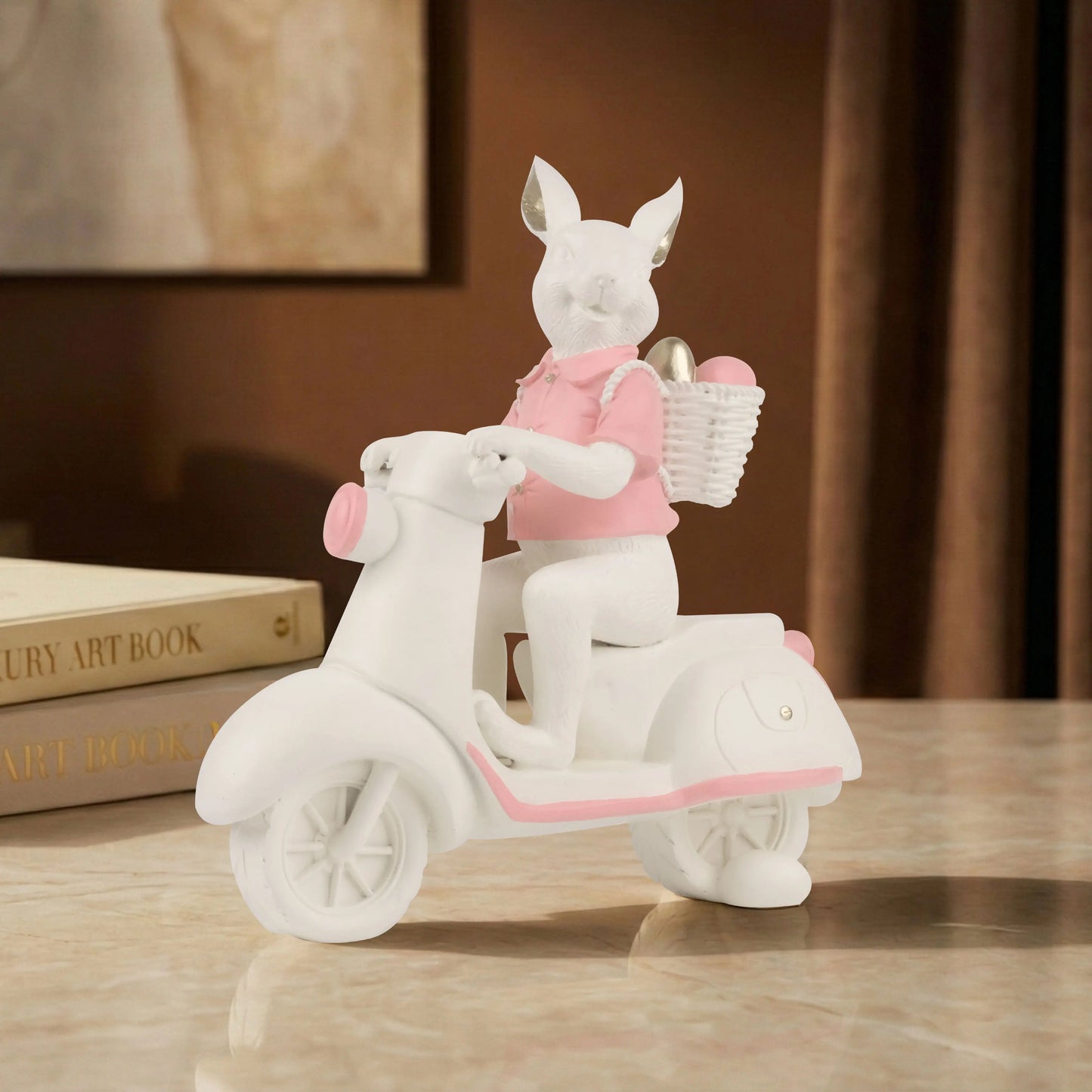 Whiskers on the Move - Bunny Figurine