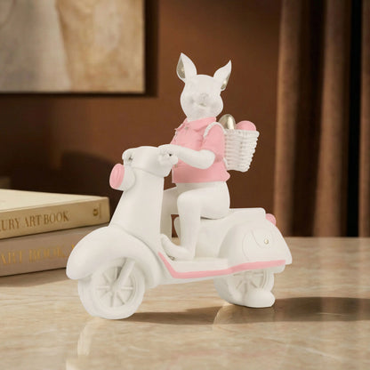 Whiskers on the Move - Bunny Figurine