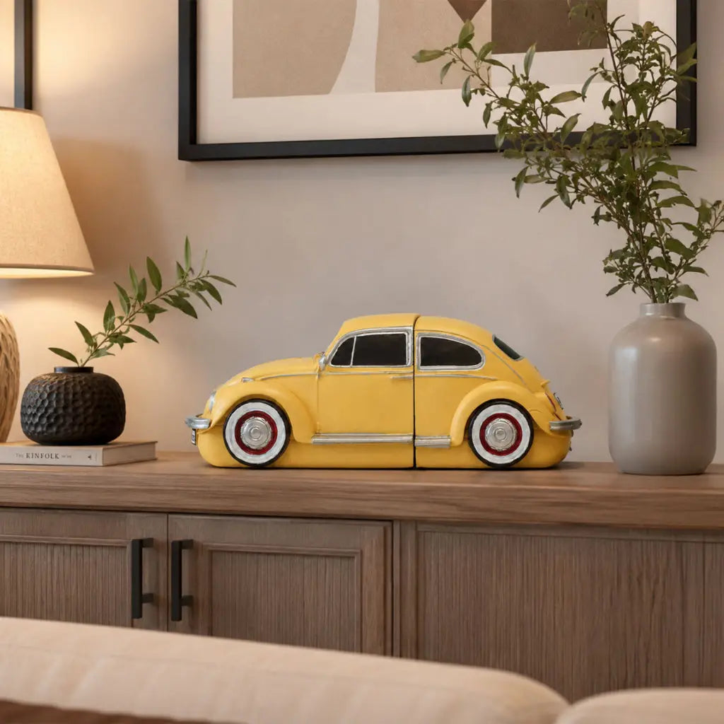 Classic VW Beetle Car Bookends 