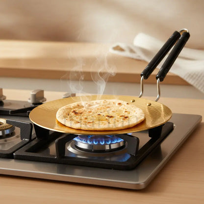 Hammered Brass Tawa for Roti