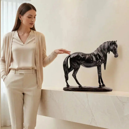 Black Gallop - Horse Figurine