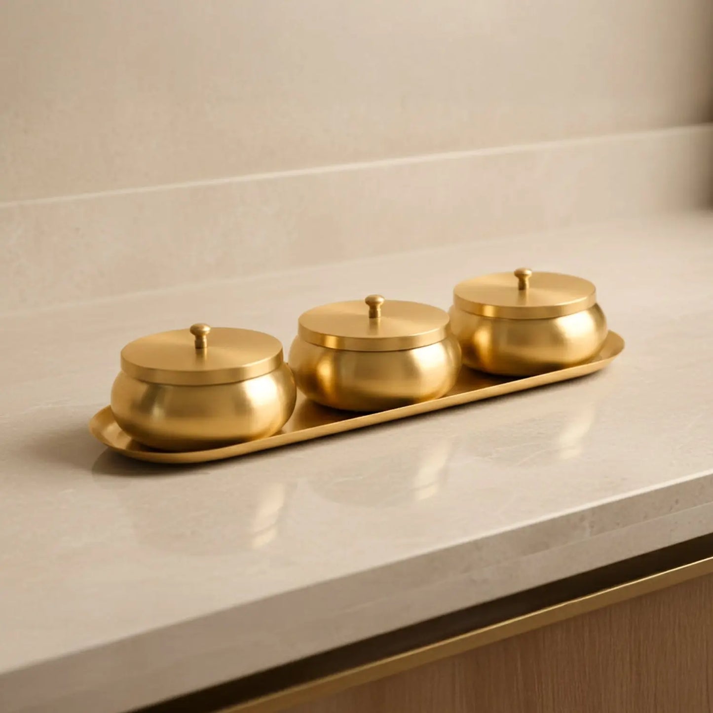 Brass Nut Bowl Gift Set