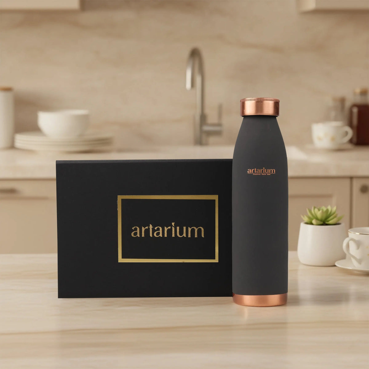 Eco-Friendly Copper Water Bottle With Gift Box