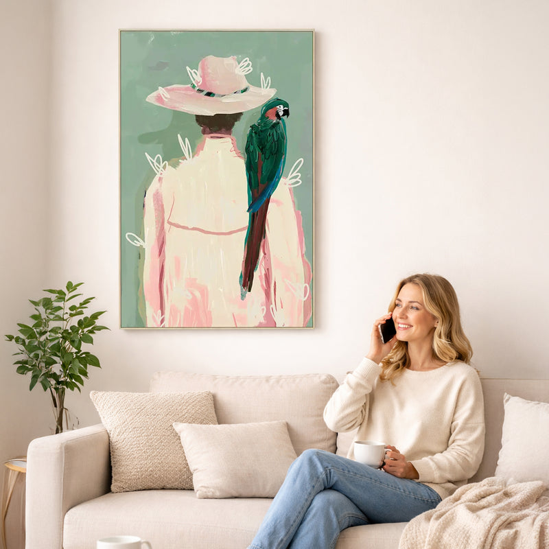 The Parrot Keeper Wall art Painting