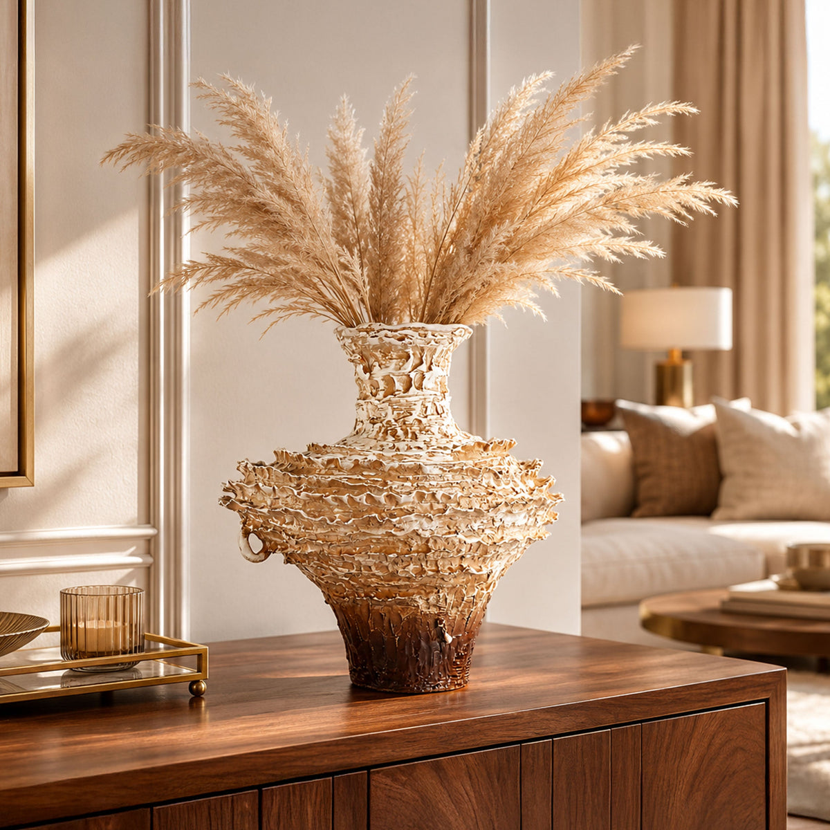 Palmeria Roman-Inspired Antique Vase 