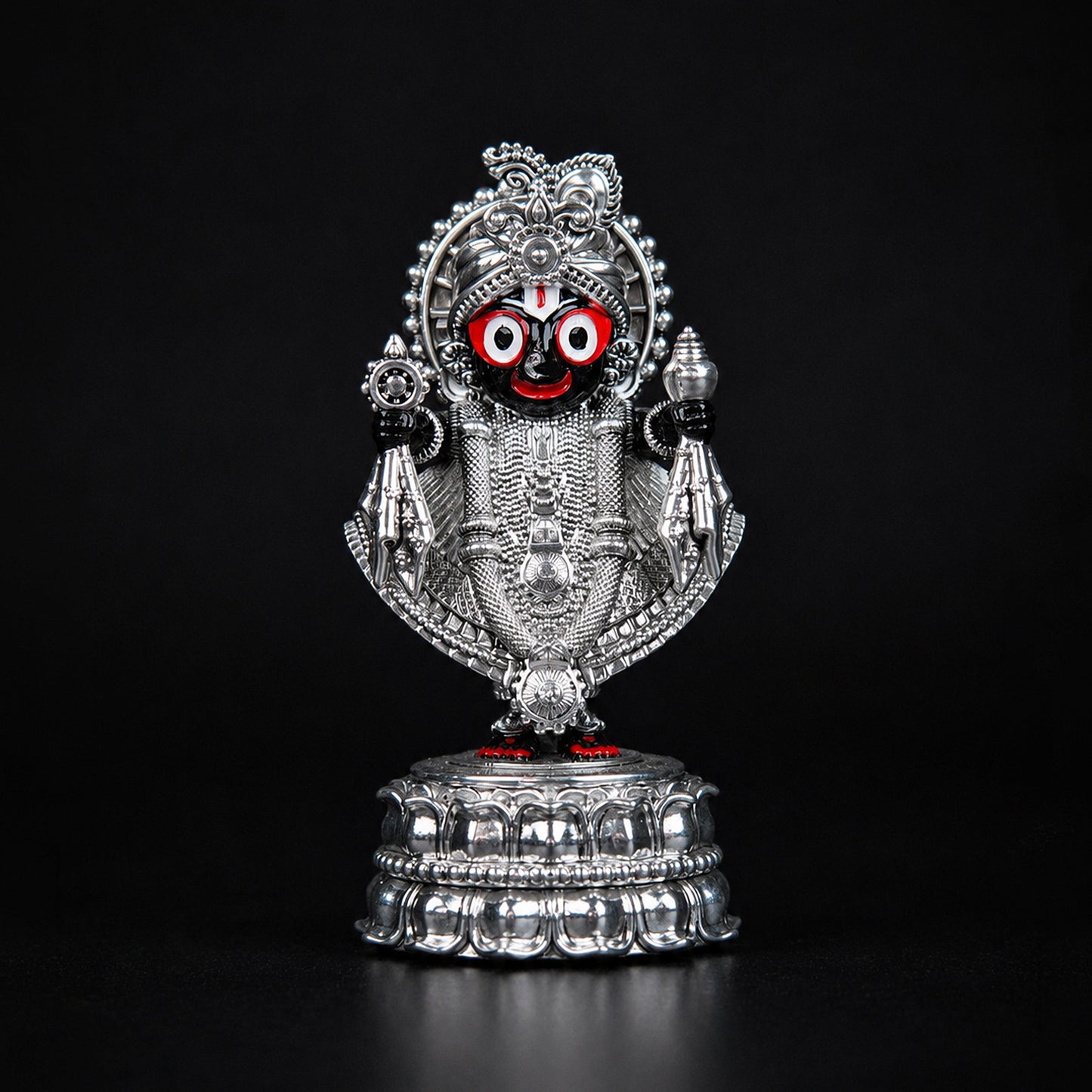 Jagannath Ji Idol Silver Plated 