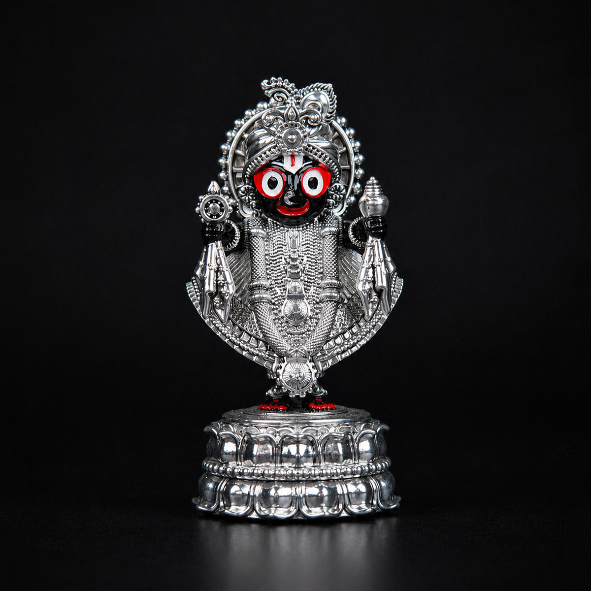 Jagannath Ji Idol Silver Plated 