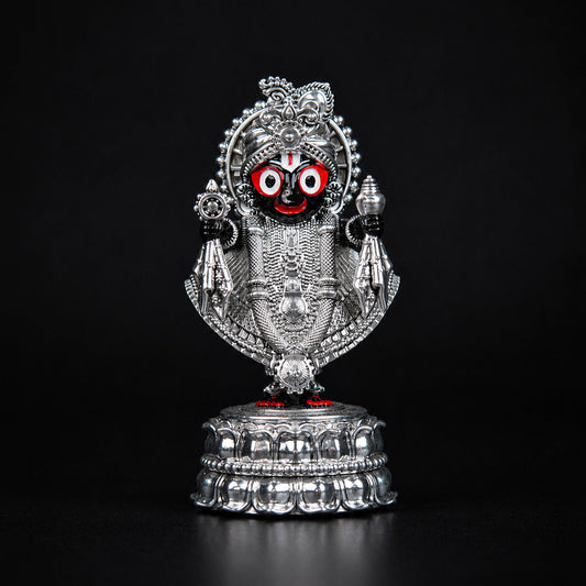 Jagannath Ji Idol Silver Plated 