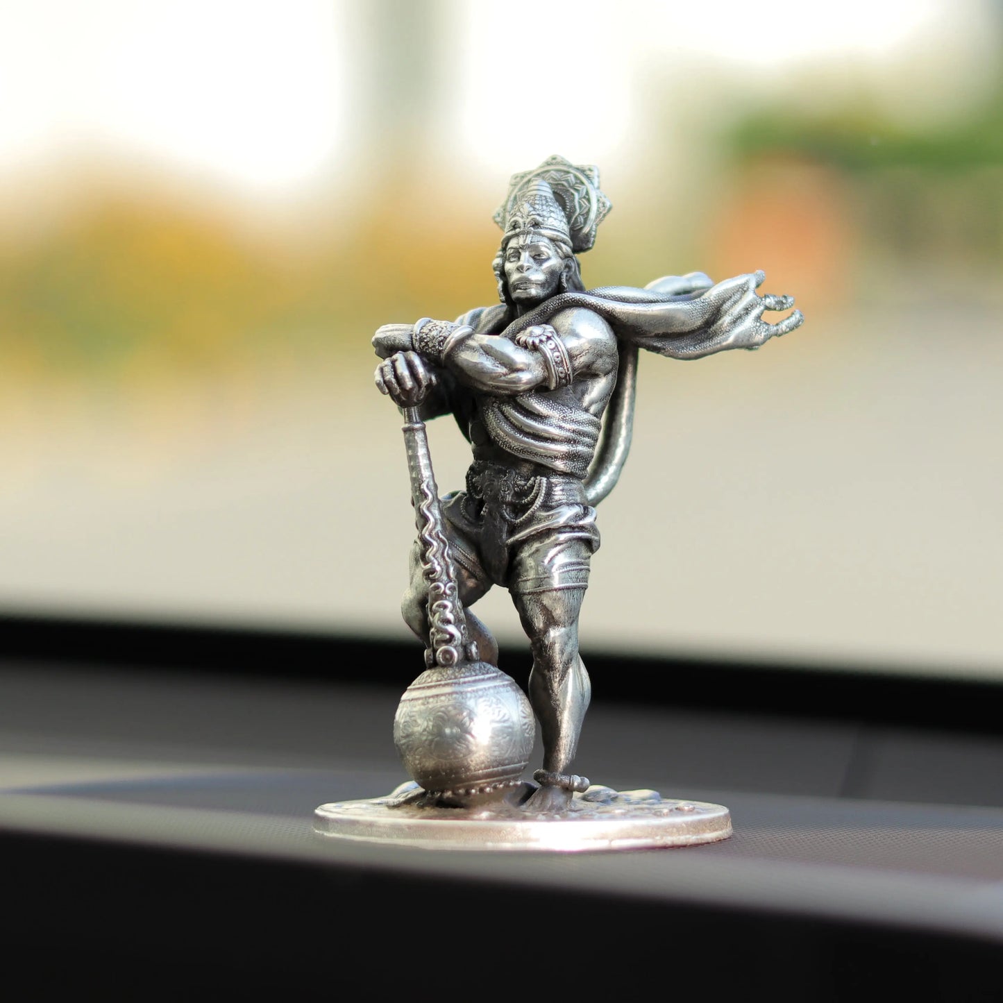 25gms  Pure Silver Bahubali Hanuman Car Dashboard theartarium