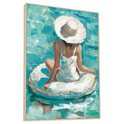 Adrift in the Blue - Wall Painting