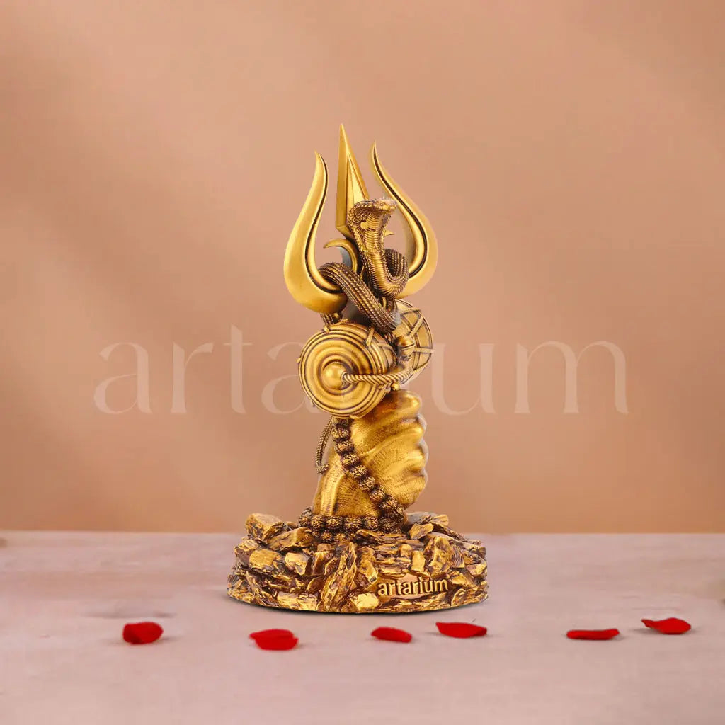 Mystical Shiva & Shiv Trishul Idols Set
