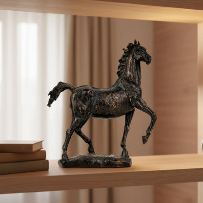 On a Dancing Trot - Horse Figurine
