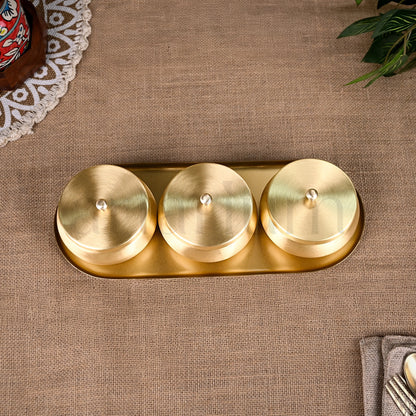 Brass Nut Bowl Set theartarium