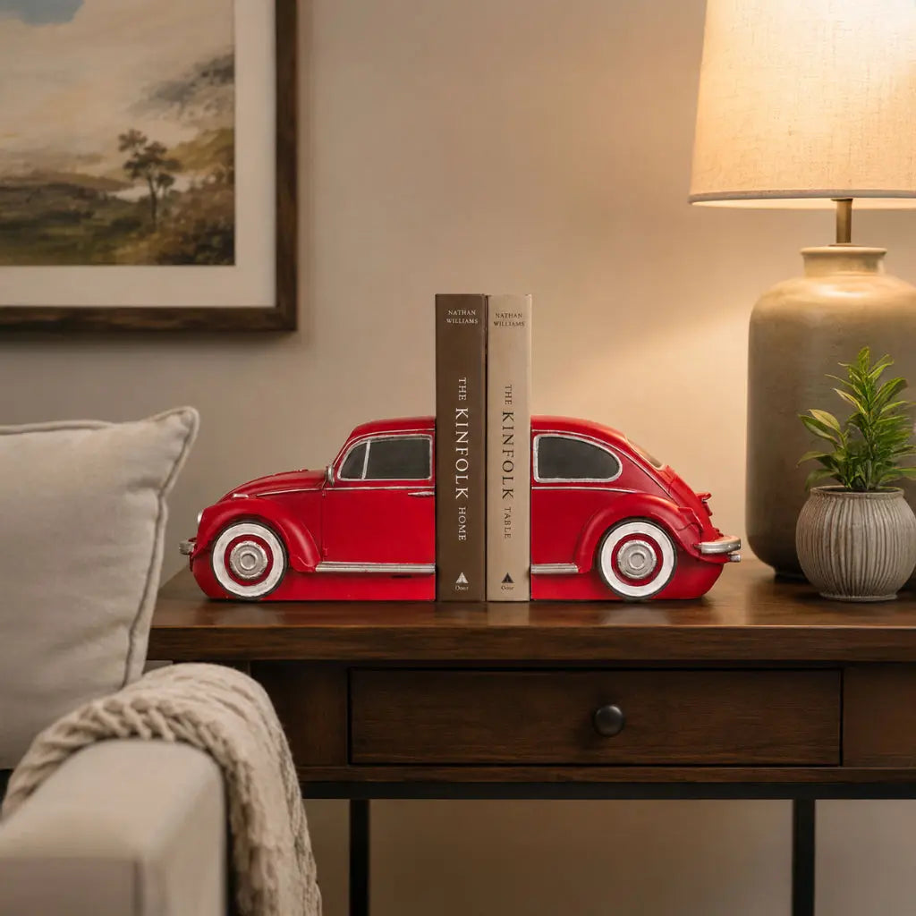 Classic VW Beetle Car Bookends 