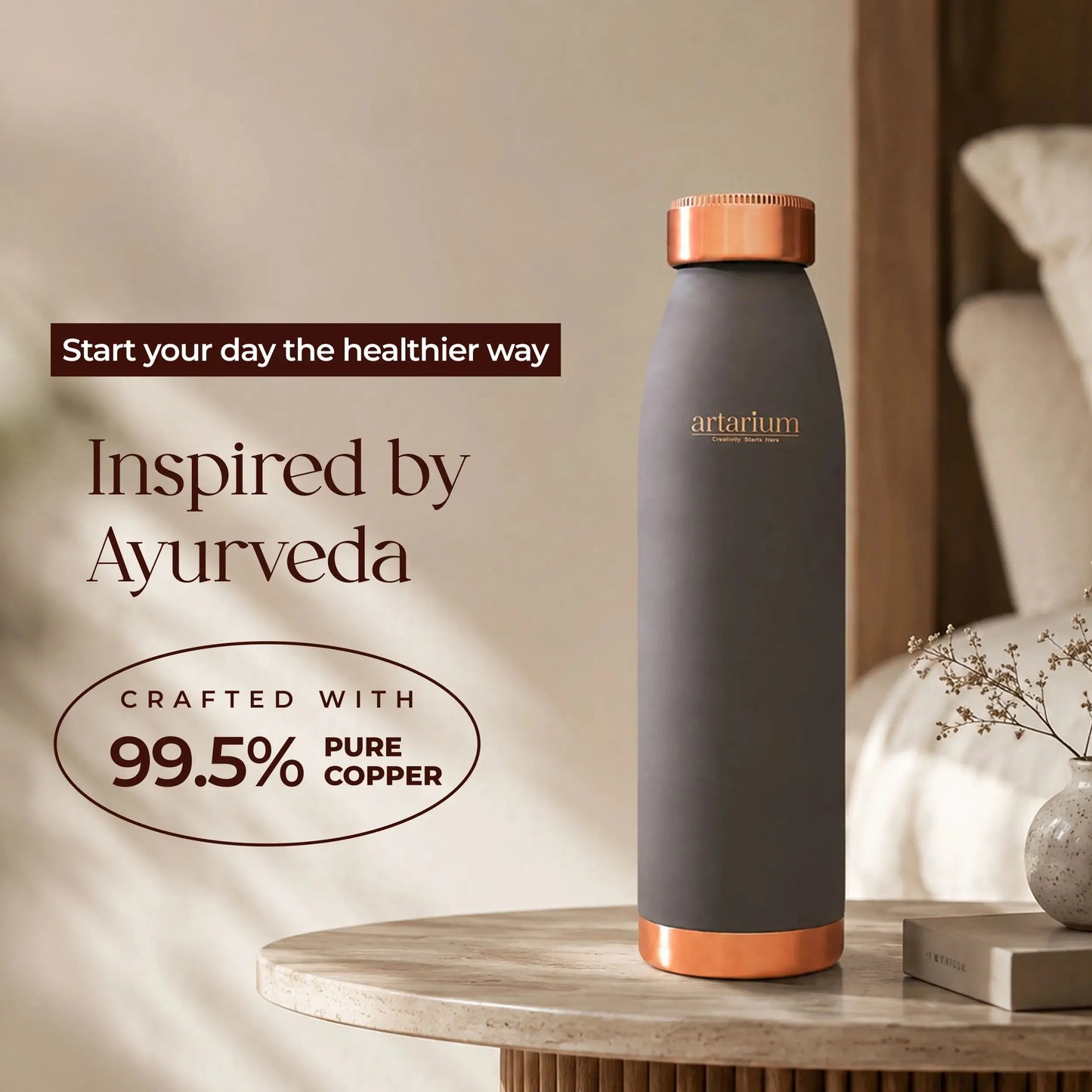 Eco-Friendly Copper Water Bottle