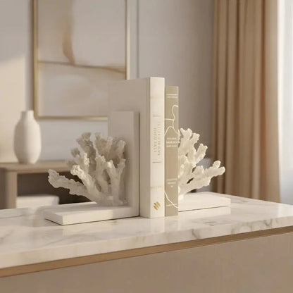 Whispers of the Reef - Coral Bookends