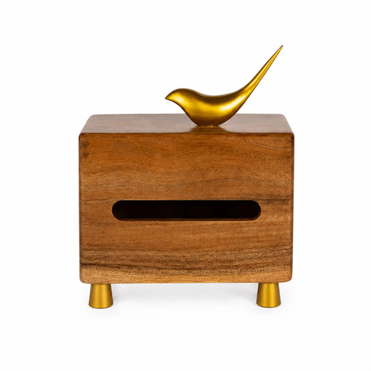 Wooden Wing Tissue Box