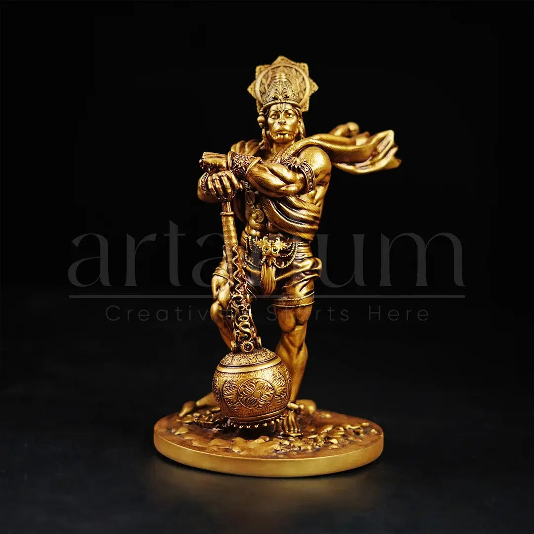 Bahubali Hanuman Idol for Car Dashboard theartarium