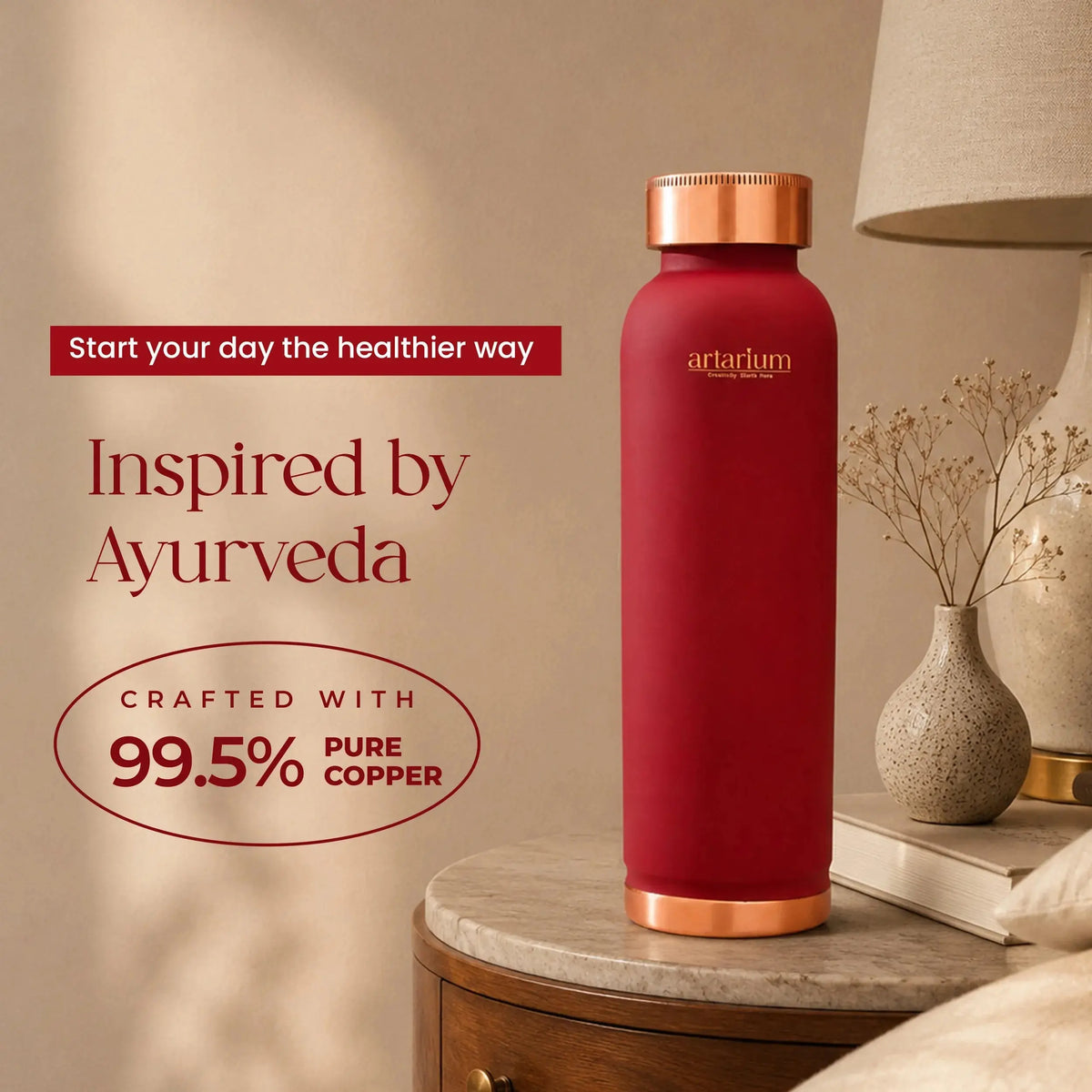 Copper Bottle 1 litre 