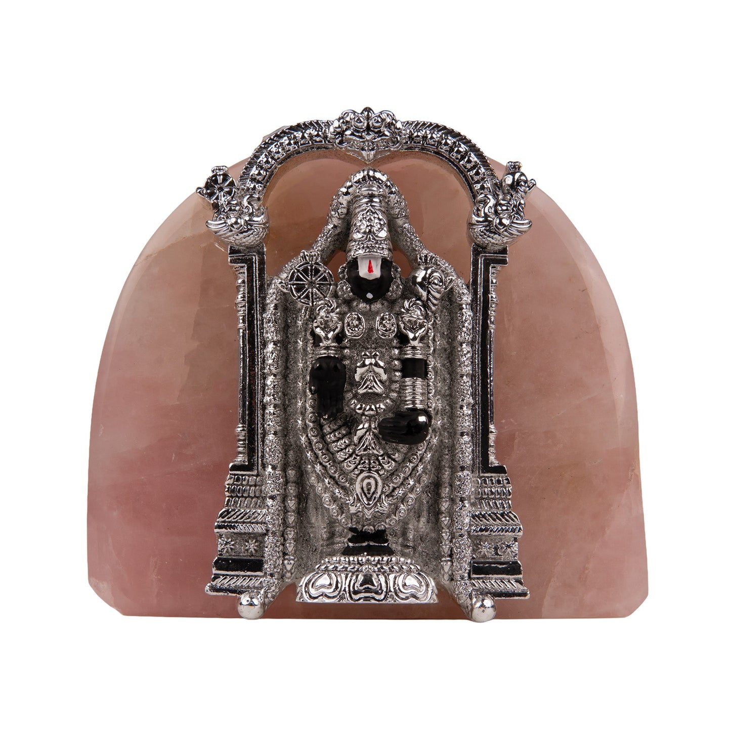 Tirupati Balaji Silver-Plated Idol Artarium