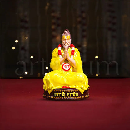 Radha Krishna & Premanand Ji Maharaj Idols Set
